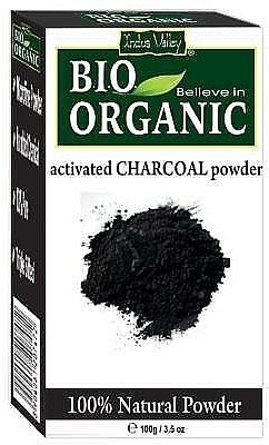 Face & Hair Care Activated Charcoal Powder - Indus Valley Bio Organic Activated Charcoal Powder — photo N1
