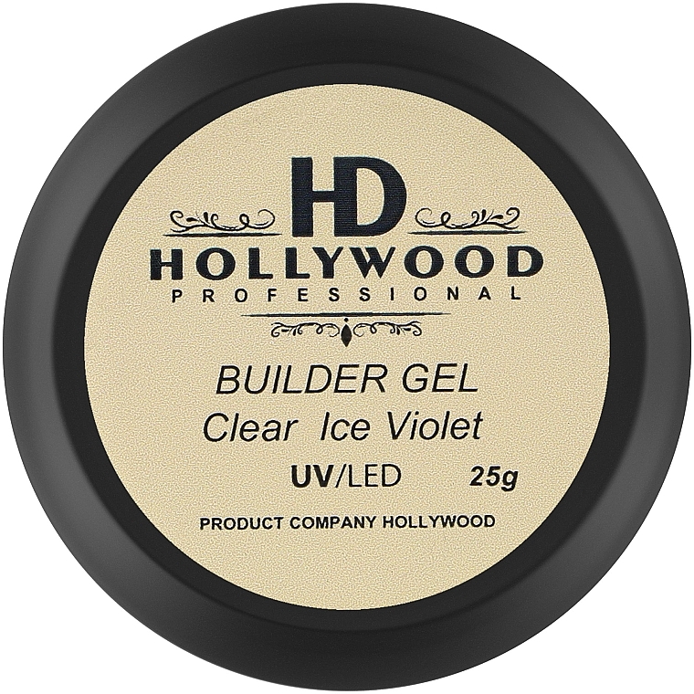 Builder Gel - HD Hollywood Builder Gel Clear Ice Violet — photo N1