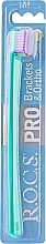 Fragrances, Perfumes, Cosmetics Toothbrush, soft, turquoise, purple-light green - R.O.C.S. Pro Brackets & Ortho