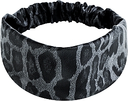 Fragrances, Perfumes, Cosmetics Faux Leather Classic Headband, grey leopard - MAKEUP Hair Accessories