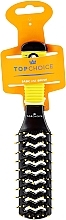 Tunnel Hair Brush, 2021, black with yellow - Top Choice — photo N1