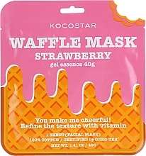 Toning Waffle Mask 'Strawberry Fresh' - Kocostar Strawberry Waffle Mask — photo N1