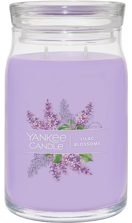 Scented Candle in Jar 'Lilac Blossom', 2 wicks - Yankee Candle Lilac Blossoms — photo N2