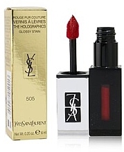 Fragrances, Perfumes, Cosmetics Lipstick - Yves Saint Laurent Rouge Pure Couture Vernis A Levres The Holographics Glossy Stain