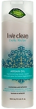 Fragrances, Perfumes, Cosmetics Renewing Shower Gel - Live Clean Exotic Nectar Argan Oil Replenishing Body Wash