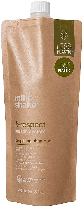 Smoothing Shampoo - Milk Shake K-Respect Preparing Shampoo — photo N1