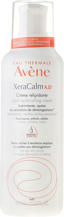 Face and Body Cream - Avene XeraCalm A.D Cream Relipidant — photo N1