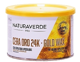 Fragrances, Perfumes, Cosmetics Warm Depilation Wax in Jar - Naturaverde Pro Gold Wax Fat Soluble Depilatory Wax