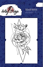 Temporary Flash-Tattoo "Geometric Rose" - Arley Sign — photo N3