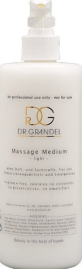 Face Massage Fluid - Dr. Grandel Massage Medium Light — photo N1