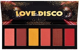 Blush Palette - NYX Professional Makeup Love Lust Disco Sweet Cheeks Blush Palette — photo N1