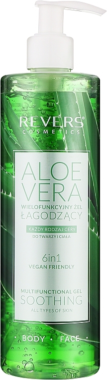 Aloe Vera Face & Body Gel - Revers Aloe Vera Gel Soothing Multifunctional Gel — photo N1