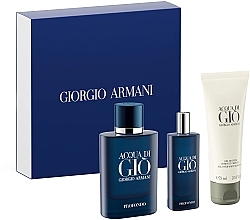 Fragrances, Perfumes, Cosmetics Giorgio Armani Water of Gio Profondo - Set (edp/75ml+edp/15ml+sh/gel/75ml)