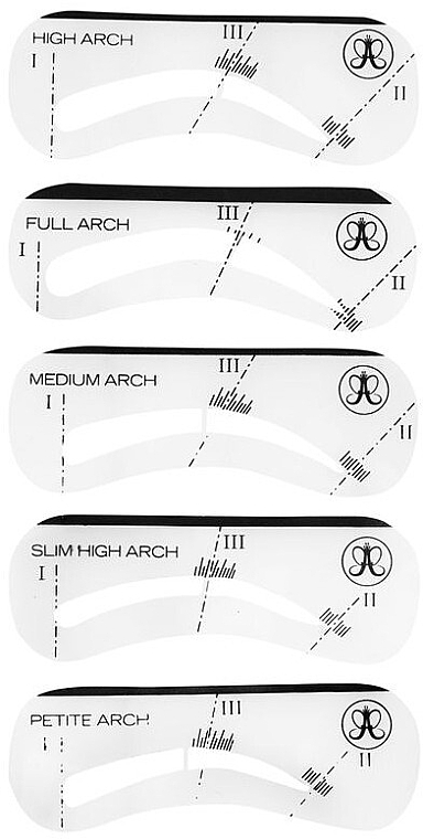 Eyebrows Stencils - Anastasia Beverly Hills Stencils — photo N1