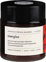 Fragrances, Perfumes, Cosmetics Natural Soy Candle with Citrus Scent - Mood Ideas Energize Candle