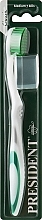 Fragrances, Perfumes, Cosmetics Classic Toothbrush, green-white - PresiDENT