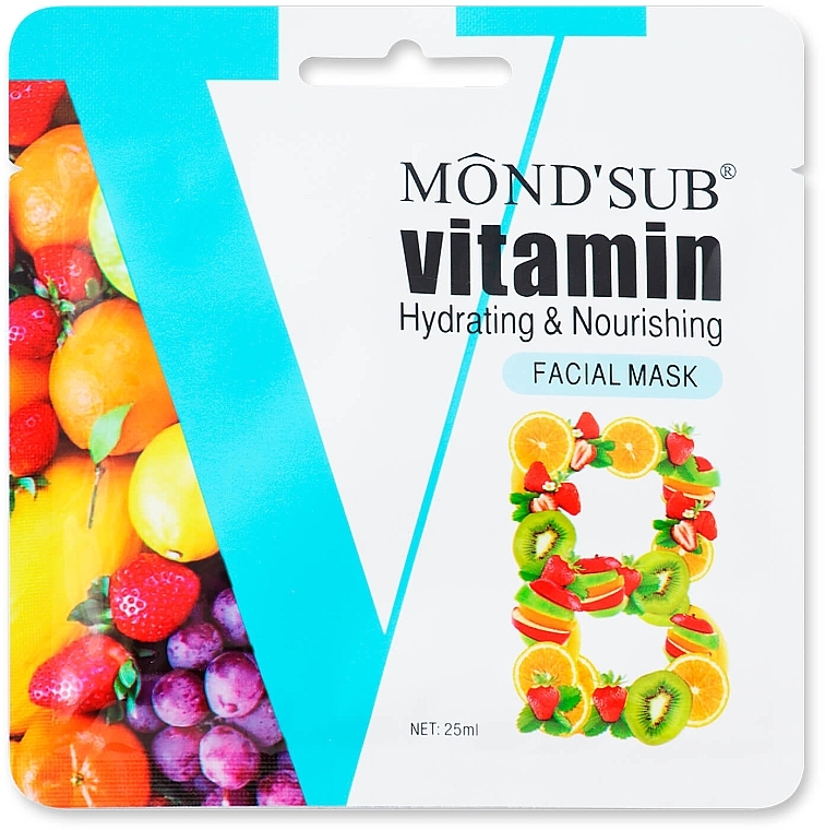 Vitamin B3 Moisturising & Nourishing Mask - Mond'sub Vitamin B3 Hydrating & Nourishing Facial Mask — photo N1