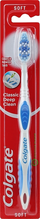 Soft Toothbrush "Classic", blue - Colgate Classic Deep Clean Soft — photo N2