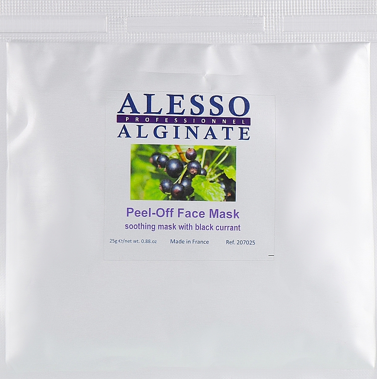 Soothing Alginate Face Mask with Black Currant - Alesso Professionnel Alginate Peel-Off Face Mask — photo N1