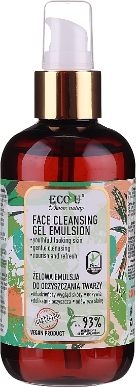 Facial Cleansing Gel Emulsion - ECO U Face Cleansing Gel Emulsion — photo N1
