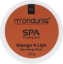 Fragrances, Perfumes, Cosmetics Mango Lip Butter - M'onduniq Spa Mango 4 Lips Ripe Mango Butter