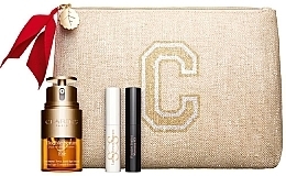 Set - Clarins Programme Double Serum Eye Set (eye/ser/20ml + mascara/3ml + lash/ser/3ml + bag) — photo N3