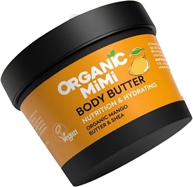 Mango & Shea Nourishing and Moisturizing Body Butter - Organic Mimi Body Butter Nutrition & Hydrating Mango & Shea — photo N1