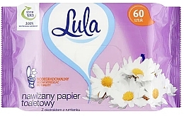 Wet Toilet Paper with Chamomile Extract, 60 pcs - Lula — photo N1