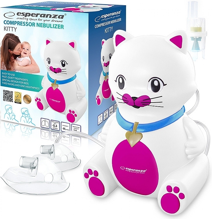 Compressor Inhaler - Esperanza ECN003 Kitty — photo N2