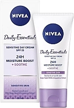 Fragrances, Perfumes, Cosmetics Soothing Day Cream - NIVEA Sensitive Day Cream Care SPF15