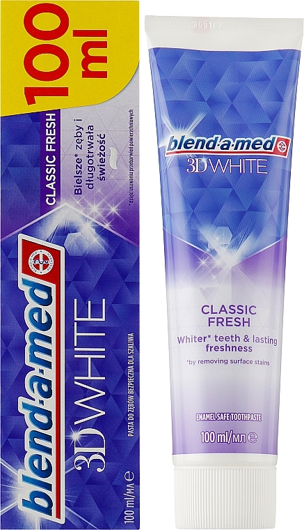 Toothpaste "3D Whitening" - Blend-a-med 3D White Toothpaste — photo N5