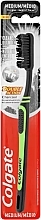 Fragrances, Perfumes, Cosmetics Charcoal Medium Toothbrush, green - Colgate Double Action Charcoal Medium Toothbrush