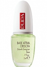 Fragrances, Perfumes, Cosmetics Nail Growth Stimulating Base Coat - Pupa Growth Enhancer Base Coat