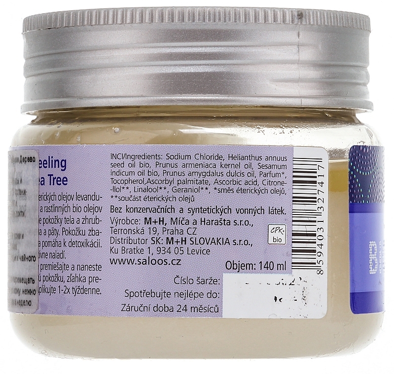 Organic Body Scrub 'Lavender & Tea Tree' - Saloos — photo N2