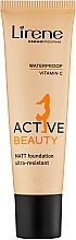 Fragrances, Perfumes, Cosmetics Foundation - Lirene Active Beauty Matt Foundation Ultra-Resistant