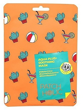 Soothing Sheet Mask - Patch Holic Aqua Plus+ Soothing Mask — photo N1