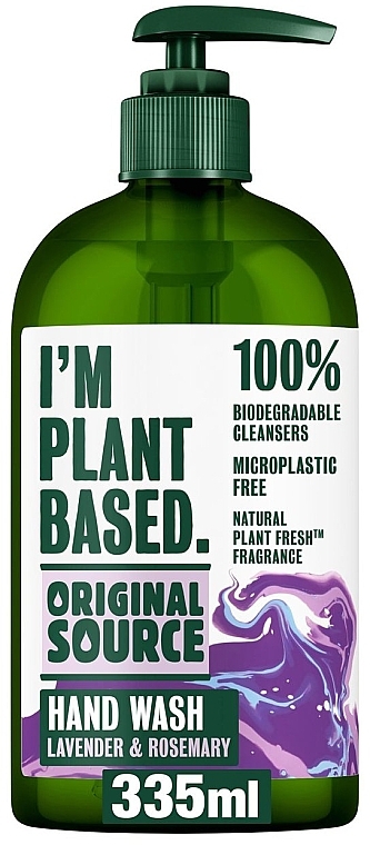 Liquid hand soap - Original Source I'm Plant Based Hand Wash Lavender And Rosemary — photo N1