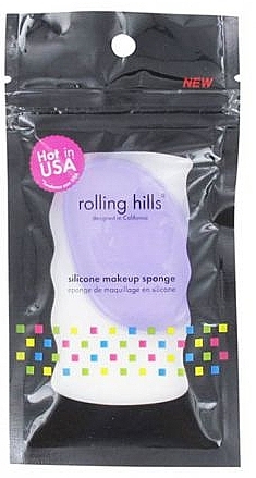 Silicone Sponge, purple - Rolling Hills Silicone Makeup Sponge Purple — photo N4
