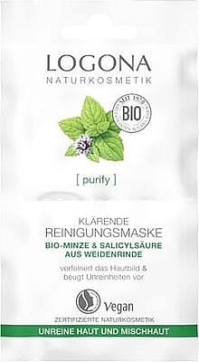 Face Cleansing Bio Mask for Oily & Combination Skin - Logona Facial Care Cleansing Mask — photo N3