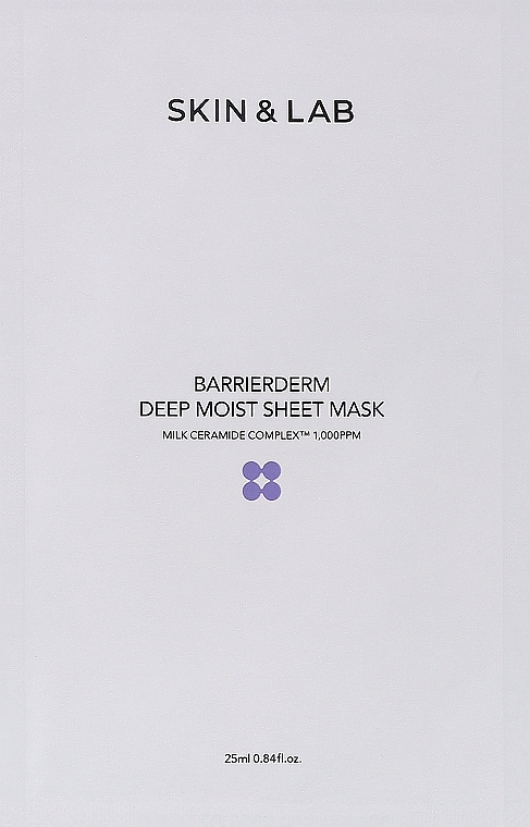 Face Sheet Mask - Skin&Lab Barrierderm Deep Moisture Sheet Mask — photo N1