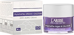 Argan Stem Cells and BIO Calcium Anti-Wrinkle Cream 75+ - Ava Laboratorium L'Arisse 5D Anti-Wrinkle Cream Stem PhytoCellTech Argan + Calcium — photo N1