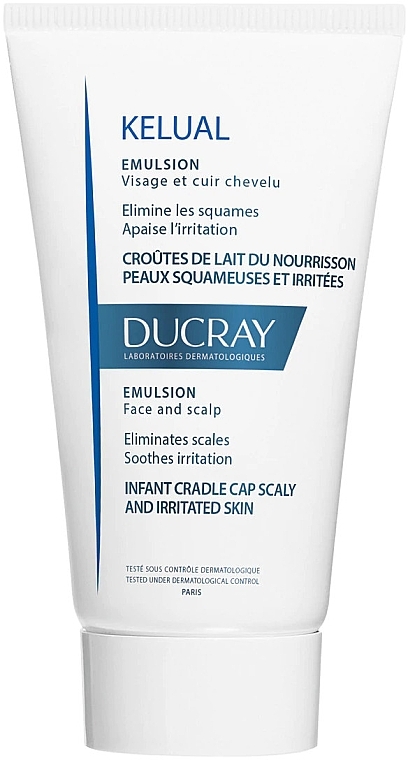Emulsion for Irritated and Flaky Skin - Ducray Kelual Emulsion Face & Scalp — photo N1