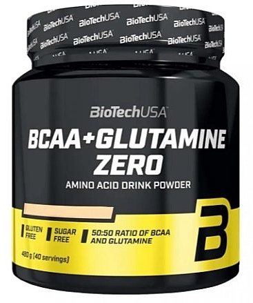 Amino Acid & Glutamine Complex Powder 'Lemon' - BioTechUSA BCAA + Glutamine Zero Lemon Amino Acid Drink Powder — photo N1