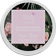 Fragrances, Perfumes, Cosmetics Shimmering Manicure Massage Candle "Bora-Bora" - Tufi Profi