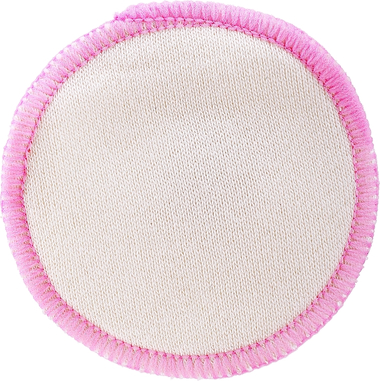 Reusable Makeup Removal Pad, white-pink - Deni Carte — photo N1