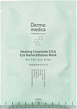 Fragrances, Perfumes, Cosmetics Nanocellulose Eye Mask - Dermomedica Therapeutic Healing Ceramide CICA Eye Nanocellulose Mask On The Eye Area