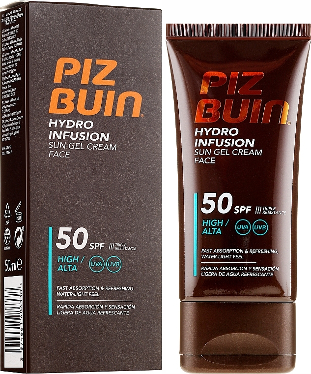 Sun Cream Gel For Face - Piz Buin Hydro Infusion SPF 50 — photo N1