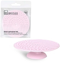 Fragrances, Perfumes, Cosmetics Brush Cleaning Mat, Pink - IDC Institute 2-in-1 Brush Cleaning Mat