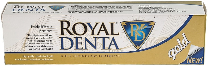 Gold Toothpaste - Royal Denta Gold Technology Toothpaste — photo N6