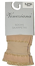 Fragrances, Perfumes, Cosmetics Bianca Women Socks, nudo-oro - Veneziana